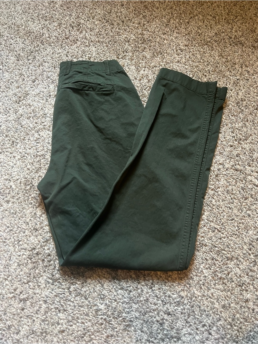Gap Downtown Khaki Dark Green Pants